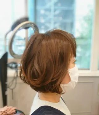 ショート パーマ 菅原 綾のヘアスタイル