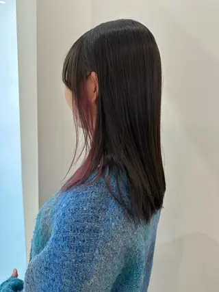 セミロング カラー レイヤー/ナチュラル 💐nao.のヘアスタイル