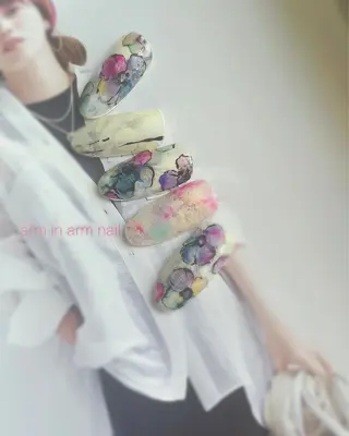 ネイル arm in arm ︎✿Yamamotoのマツエク・マツパデザイン