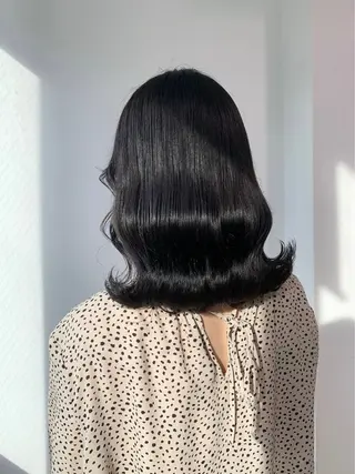 ミディアム カラー ヘアアレンジ Ryo横浜韓国ヘア/ 曲がる縮毛矯正特化のヘアスタイル