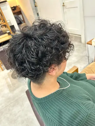 パーマ メンズ lico×little大通所属・あみ 🐷のヘアスタイル