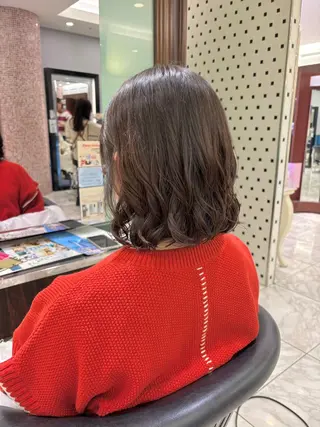 ミディアム パーマ ボブパーマ ♡ヨシカワハナコのヘアスタイル