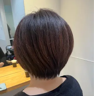 ショート マンツーマン 縮毛矯正/マユコのヘアスタイル