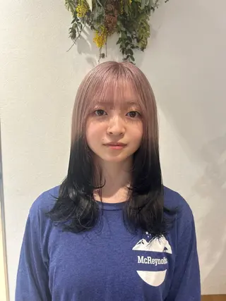 セミロング ハイトーン/エクステ /🎀YUINA🎀のヘアスタイル