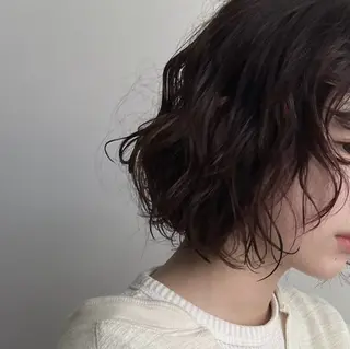 ミディアム パーマ Lomalia もえかのヘアスタイル