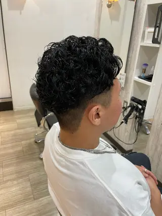 ショート パーマ メンズ 新横浜CLOVER 本店/モデル募集中✨のヘアスタイル