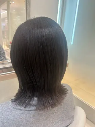 ミディアム カラー 髪質改善/縮毛矯正 ササキナツミのヘアスタイル