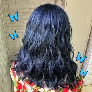 セミロング メンズ縮毛矯正 ニュアンスパーマのヘアスタイル