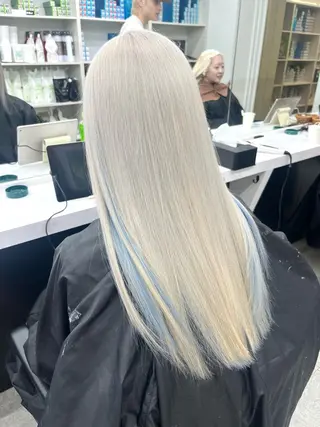 ロング カラー 渋谷🎨ハイトーン ×エクステ🎨レンのヘアスタイル