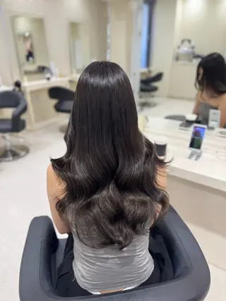 ロング カラー 🤍韓国大人っぽ ベージュMAI🤍のヘアスタイル