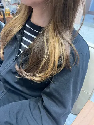 ロング カラー 透明感/ベージュ /kazui🐈のヘアスタイル