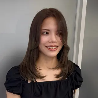 ミディアム 【レイヤー×透明感 カラー】mayaのヘアスタイル