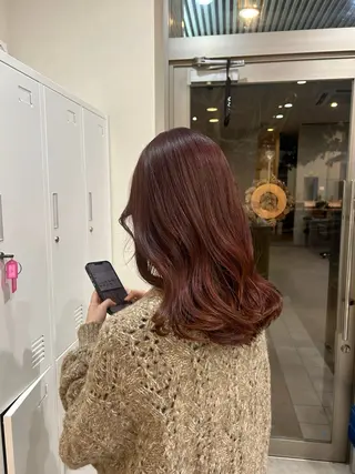 カラー MIDORI🎀 透明感/ベージュのヘアスタイル