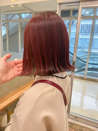 ミディアム カラー 韓国風スタイル 🍓MIZUKI🍓のヘアスタイル
