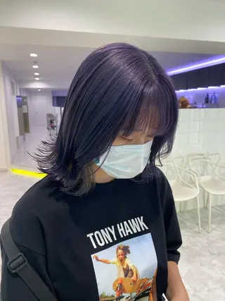 セミロング カラー ヘアアレンジ GOTODAY shair salon 横浜mare店所属・透明感抜群カラー mai🍑♡のヘアスタイル