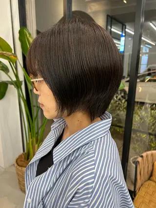 ショート ボブ/縮毛矯正/艶髪 /さのまなみのヘアスタイル