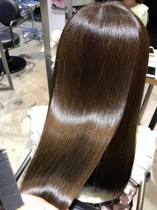 ロング パーマ 濱岡 恭子のヘアスタイル