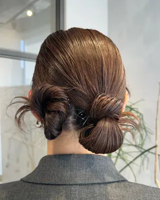 ヘアアレンジ 透明感カラー✨艶髪 制作🌱山根あゆみのヘアスタイル