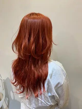 ロング しもかわ かほのヘアスタイル