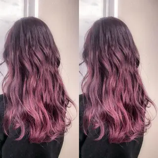 セミロング カラー BOX mico.のヘアスタイル