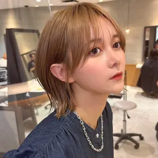 ミディアム 似合わせカラー× ウルフカット/ホマレのヘアスタイル