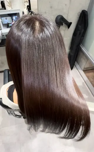 ロング カラー Leyシェアサロン所属・Ken ドライカット ✂️髪質改善のヘアスタイル