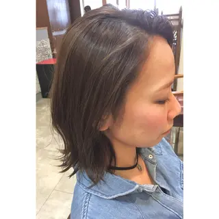 ショート カラー 透明感/ 美髪矯正/田中恭のヘアスタイル