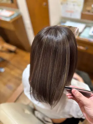 ミディアム エクリ麻布十番店所属・髪質改善/ 縮毛矯正/相原聡のヘアスタイル