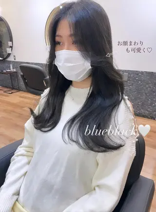 ロング レイヤーカット、 大人可愛い　中村美羅のヘアスタイル