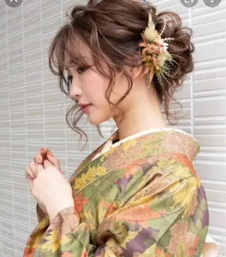 髪質改善カラー× 美髪ストレート前出のヘアスタイル