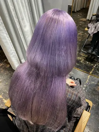 ロング カラー ハイトーン/韓国風/ 艶髪/吉祥寺のヘアスタイル