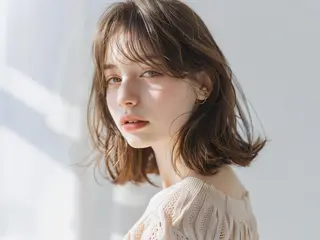 ミディアム 上家 慎太郎のヘアスタイル