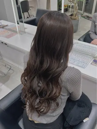 ロング カラー グレージュ/ベージュ /経堂/sana🌱のヘアスタイル