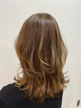 セミロング ボブ、縮毛矯正👑 心斎橋/高城涼也のヘアスタイル