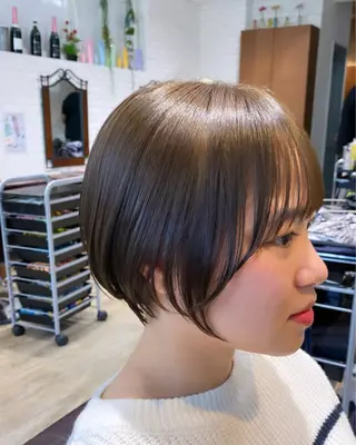 ショート ブリーチ/ボブ ショート/はらのヘアスタイル
