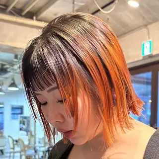 ミディアム カラー 透明感ワンカラー/ AKARIのヘアスタイル