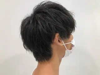 メンズ BABY 艶髪暗髪ヘア💖達人のヘアスタイル