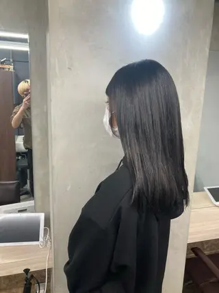 セミロング パーマ ブリーチ&似合せボブ 田中寛十のヘアスタイル