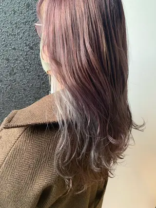 ロング カラー ヘアアレンジ yuka .のヘアスタイル