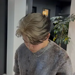 パーマ メンズ フェザーオーダー Ｎｏ．1美容師のヘアスタイル