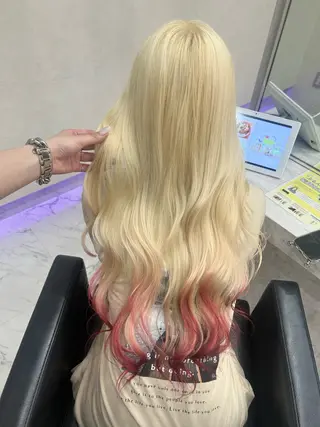 ロング カラー ハイトーン/韓国風 🤍Nacchi🐈のマツエク・マツパデザイン