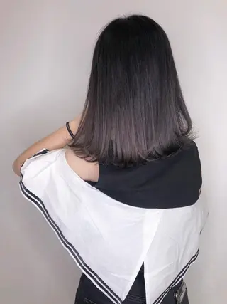 ミディアム カラー ヘアアレンジ 【公式】amble luxe池袋東口🩷のヘアスタイル