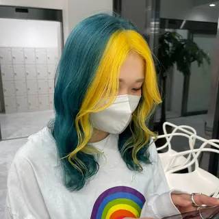 ミディアム カラー ヘアアレンジ メンズ 🌈トレンドヘア 🌈WATARU🌈のヘアスタイル