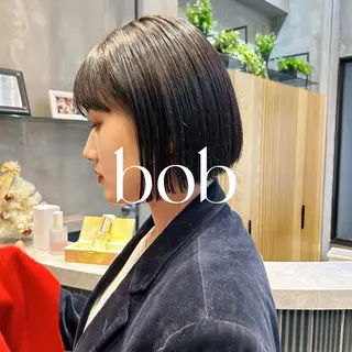 ショート ボブ・レイヤー 田中 励也のヘアスタイル