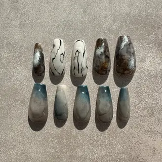 ネイル ⭐︎休業中の練習⭐︎ JNA認定講師髙橋のネイルデザイン