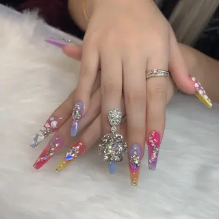 ロング ネイル nail salon azuのネイルデザイン