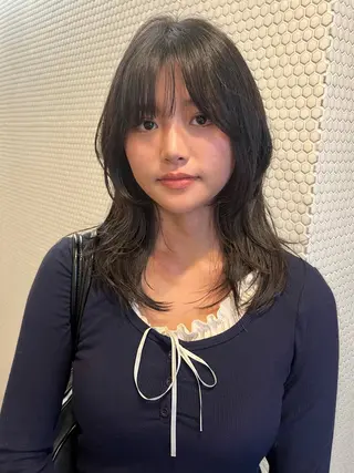 ミディアム レイヤー/暖色/ 髪質改善/永礼芳果のヘアスタイル