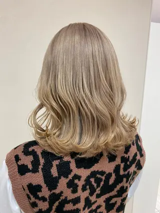 ミディアム カラー ブリーチ指名No.1 Daikiのヘアスタイル