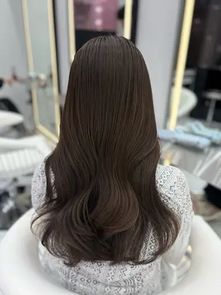 ロング カラー 新宿/韓国ヘア 中明度カラー/かやのヘアスタイル