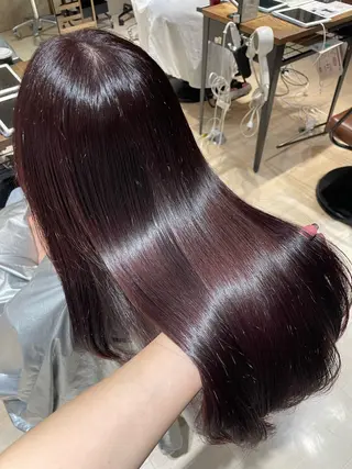 カラー 艶カラー/アレンジ/ はまぐちうみのヘアスタイル